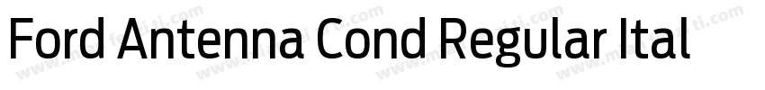 Ford Antenna Cond Regular Italic字体转换